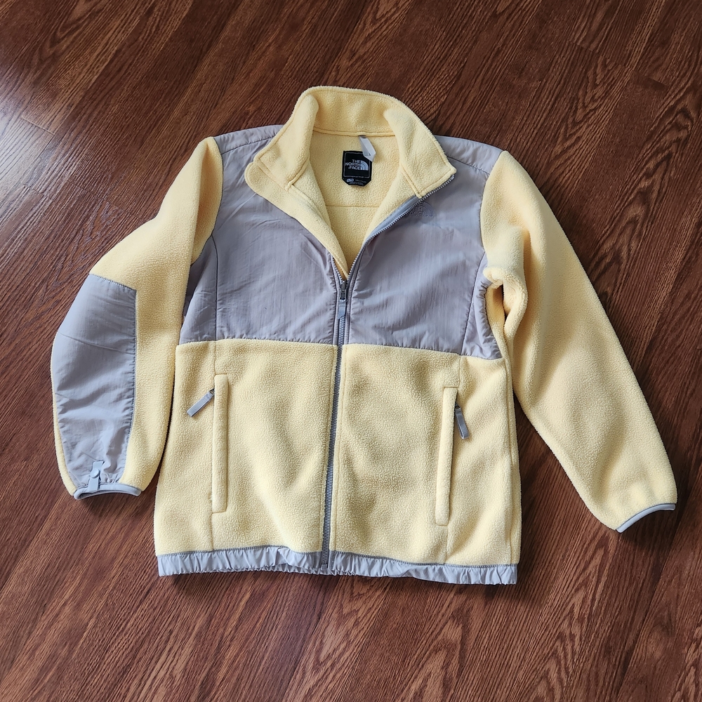 Girls Yellow and Gray Fleece Jacket